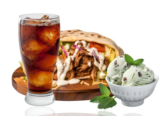 Jumbo Size Shawarma With Drink